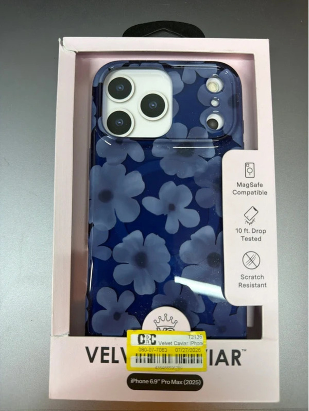 Velvet Caviar Blue Floral iPhone 17 Pro Max MagSafe Case – New